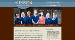 Desktop Screenshot of andersonfamilydentalmn.com